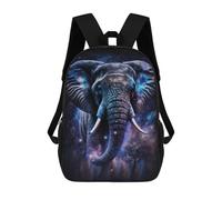 sinyumoney Kids 17inch School Backpack 3D Printed Galactic Elephant Majesty Backpack Rucksack Sports Backpacks For Boys And Girls Fashion Knapsack