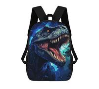 sinyumoney Kids 17inch School Backpack 3D Printed Jurassic Beast T-Rex Artwork Backpack Rucksack Sports Backpacks For Boys And Girls Fashion Knapsack