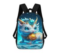 sinyumoney Kids 17inch School Backpack 3D Printed Magical Fantasy Creature Art Print Backpack Rucksack Sports Backpacks For Boys And Girls Fashion Knapsack