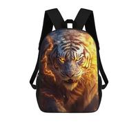 sinyumoney Kids 17inch School Backpack 3D Printed Powerful Energy Tiger Backpack Rucksack Sports Backpacks For Boys And Girls Fashion Knapsack