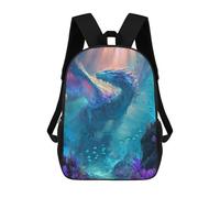 sinyumoney Kids 17inch School Backpack 3D Printed Sacred Coral Dragon Backpack Rucksack Sports Backpacks For Boys And Girls Fashion Knapsack