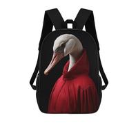 sinyumoney Kids 17inch School Backpack 3D Printed Silly Goose Backpack Rucksack Sports Backpacks For Boys And Girls Fashion Knapsack