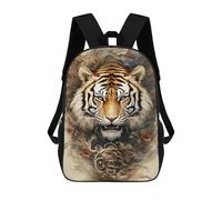sinyumoney Kids 17inch School Backpack 3D Printed Tiger Artwork Poster Backpack Rucksack Sports Backpacks For Boys And Girls Fashion Knapsack