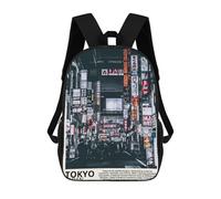 sinyumoney Kids 17inch School Backpack 3D Printed Tokyo Japan Backpack Rucksack Sports Backpacks For Boys And Girls Fashion Knapsack