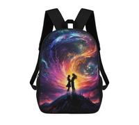 sinyumoney Kids 17inch School Backpack 3D Printed Universe in Our Arms Backpack Rucksack Sports Backpacks For Boys And Girls Fashion Knapsack