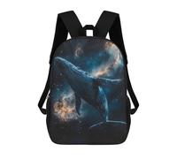 sinyumoney Kids 17inch School Backpack 3D Printed Whale in Space-31 Backpack Rucksack Sports Backpacks For Boys And Girls Fashion Knapsack