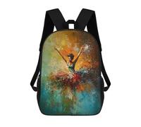 sinyumoney Kids 17inch School Backpack 3D Printed Woman Dancing in Abstract Art Backpack Rucksack Sports Backpacks For Boys And Girls Fashion Knapsack