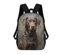 sinyumoney Kids 17inch School Bag Chesapeake Bay Retriever Children's School Backpack School Bookbag Fashion Casual Travel Rucksacks 3D Printed Funny Cool Book Bags