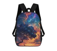 sinyumoney Kids 17inch School Bag Magical Tree Swing Fantasy Children's School Backpack School Bookbag Fashion Casual Travel Rucksacks 3D Printed Funny Cool Book Bags