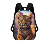 sinyumoney Kids Adorable Cub in Desert Landscape Backpack for Boys And Girls, Kid Backpack Travel Bagpack School Bag for Teenagers 17inch