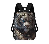 sinyumoney Kids Armored Tiger Guardian -1 Backpack for Boys And Girls, Kid Backpack Travel Bagpack School Bag for Teenagers 17inch