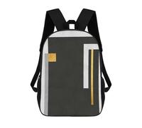 sinyumoney Kids Backpacks 3D Printed Geometric Textures XIII School Bags Kids Boys Girls Travel Backpacks Book Bags for in School Or Travel 17inch