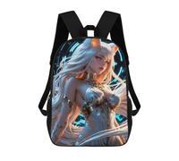 sinyumoney Kids Backpacks Anime Fox Girl with Background Backpack School Backpack Children School Bag Travel Rucksacks Book Bags 3D Printed Backpack for Kids Boys And Girls 17inch