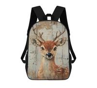sinyumoney Kids Backpacks Backpack School Backpack Children School Bag Travel Rucksacks Book Bags 3D Printed Woodland Deer Wall Art Backpack for Kids Boys And Girls 17inch