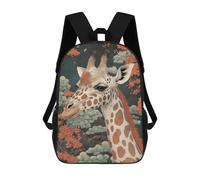 sinyumoney Kids Backpacks Backpack School Backpack Children School Bag Travel Rucksacks Book Bags 3D Printed Giraffe Portrait Backpack for Kids Boys And Girls 17inch
