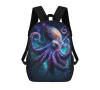 sinyumoney Kids Backpacks Backpack School Backpack Children School Bag Travel Rucksacks Book Bags 3D Printed Cosmic Octopus Art Print-1 Backpack for Kids Boys And Girls 17inch