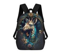 sinyumoney Kids Backpacks Backpack School Backpack Children School Bag Travel Rucksacks Book Bags 3D Printed Giraffe in Enchanted Garden Backpack for Kids Boys And Girls 17inch