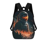 sinyumoney Kids Backpacks Backpack School Backpack Children School Bag Travel Rucksacks Book Bags 3D Printed Astronaut in Space -13 Backpack for Kids Boys And Girls 17inch