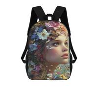 sinyumoney Kids Backpacks Backpack School Backpack Children School Bag Travel Rucksacks Book Bags 3D Printed Floral Fantasy with Butterflies Backpack for Kids Boys And Girls 17inch