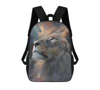 sinyumoney Kids Backpacks Backpack School Backpack Children School Bag Travel Rucksacks Book Bags 3D Printed Lion in Space Art Print Backpack for Kids Boys And Girls 17inch