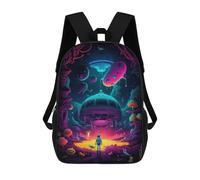 sinyumoney Kids Backpacks Backpack School Backpack Children School Bag Travel Rucksacks Book Bags 3D Printed Alien Encounter in A Drippy Dimension Backpack for Kids Boys And Girls 17inch