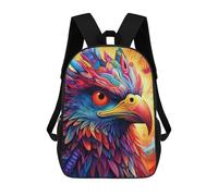 sinyumoney Kids Backpacks Backpack School Backpack Children School Bag Travel Rucksacks Book Bags 3D Printed Colorful Eagle Portrait-14 Backpack for Kids Boys And Girls 17inch