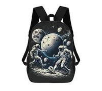 sinyumoney Kids Backpacks Backpack School Backpack Children School Bag Travel Rucksacks Book Bags 3D Printed Space Soccer Adventure Backpack for Kids Boys And Girls 17inch