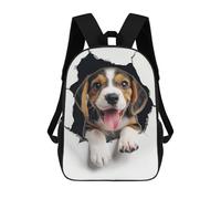 sinyumoney Kids Backpacks Backpack School Backpack Children School Bag Travel Rucksacks Book Bags 3D Printed Beagle Backpack for Kids Boys And Girls 17inch