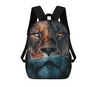 sinyumoney Kids Backpacks Backpack School Backpack Children School Bag Travel Rucksacks Book Bags 3D Printed Badass Lion Backpack for Kids Boys And Girls 17inch