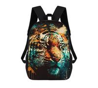 sinyumoney Kids Backpacks Backpack School Backpack Children School Bag Travel Rucksacks Book Bags 3D Printed Colorful Tiger Portrait -6 Backpack for Kids Boys And Girls 17inch