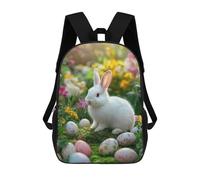 sinyumoney Kids Backpacks Backpack School Backpack Children School Bag Travel Rucksacks Book Bags 3D Printed Easter Bunny with Eggs-10 Backpack for Kids Boys And Girls 17inch