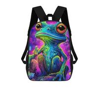 sinyumoney Kids Backpacks Backpack School Backpack Children School Bag Travel Rucksacks Book Bags 3D Printed Frog Artwork Backpack for Kids Boys And Girls 17inch