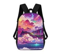 sinyumoney Kids Backpacks Backpack School Backpack Children School Bag Travel Rucksacks Book Bags 3D Printed Island of Dreams -10 Backpack for Kids Boys And Girls 17inch