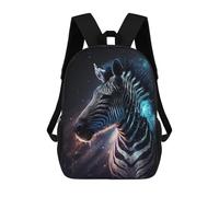 sinyumoney Kids Backpacks Backpack School Backpack Children School Bag Travel Rucksacks Book Bags 3D Printed Cosmic Zebra Portrait-1 Backpack for Kids Boys And Girls 17inch