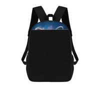 sinyumoney Kids Backpacks Backpack School Backpack Children School Bag Travel Rucksacks Book Bags 3D Printed Raccoon Holding Lotus Flower-2 Backpack for Kids Boys And Girls 17inch