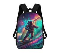 sinyumoney Kids Backpacks Backpack School Backpack Children School Bag Travel Rucksacks Book Bags 3D Printed Space Surfing Adventure -2 Backpack for Kids Boys And Girls 17inch