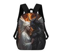 sinyumoney Kids Backpacks Clash of Divinities Backpack School Backpack Children School Bag Travel Rucksacks Book Bags 3D Printed Backpack for Kids Boys And Girls 17inch