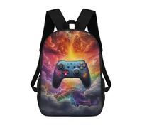 sinyumoney Kids Backpacks Cloudy Gaming Odyssey Backpack School Backpack Children School Bag Travel Rucksacks Book Bags 3D Printed Backpack for Kids Boys And Girls 17inch