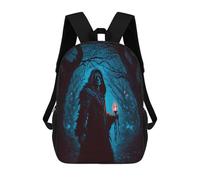 sinyumoney Kids Backpacks, Death in The Dark Forest Kids Backpack Student School Bag 3D Printed Bag Travel Backpacks Fashion Backpack Children Waterproof School Bags 17inch