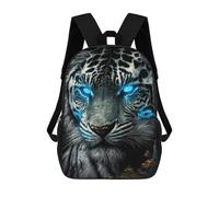 sinyumoney Kids Backpacks Electric Tiger Gaze Backpack School Backpack Children School Bag Travel Rucksacks Book Bags 3D Printed Backpack for Kids Boys And Girls 17inch