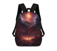 sinyumoney Kids Backpacks Epic Mysterious Universe Backpack School Backpack Children School Bag Travel Rucksacks Book Bags 3D Printed Backpack for Kids Boys And Girls 17inch