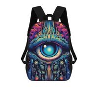 sinyumoney Kids Backpacks, Eye Dreamscape Kids Backpack Student School Bag 3D Printed Bag Travel Backpacks Fashion Backpack Children Waterproof School Bags 17inch