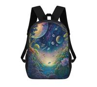 sinyumoney Kids Backpacks, Fantasy Forest Portal -1 Kids Backpack Student School Bag 3D Printed Bag Travel Backpacks Fashion Backpack Children Waterproof School Bags 17inch