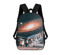 sinyumoney Kids Backpacks Galactic Journey Vintage Air Travel Backpack School Backpack Children School Bag Travel Rucksacks Book Bags 3D Printed Backpack for Kids Boys And Girls 17inch