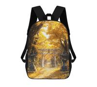sinyumoney Kids Backpacks, Golden Shrine of Amaterasu Kids Backpack Student School Bag 3D Printed Bag Travel Backpacks Fashion Backpack Children Waterproof School Bags 17inch