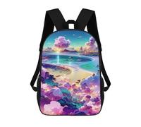 sinyumoney Kids Backpacks Island of Dreams -5 Backpack School Backpack Children School Bag Travel Rucksacks Book Bags 3D Printed Backpack for Kids Boys And Girls 17inch