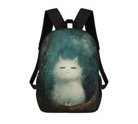 sinyumoney Kids Backpacks, Judging Cat Kids Backpack Student School Bag 3D Printed Bag Travel Backpacks Fashion Backpack Children Waterproof School Bags 17inch