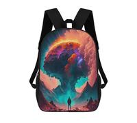 sinyumoney Kids Backpacks, Mars The Red Planet -2 Kids Backpack Student School Bag 3D Printed Bag Travel Backpacks Fashion Backpack Children Waterproof School Bags 17inch