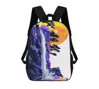 sinyumoney Kids Backpacks, Nature And Panda Kids Backpack Student School Bag 3D Printed Bag Travel Backpacks Fashion Backpack Children Waterproof School Bags 17inch