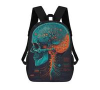 sinyumoney Kids Backpacks Neural Network Anatomy Backpack School Backpack Children School Bag Travel Rucksacks Book Bags 3D Printed Backpack for Kids Boys And Girls 17inch